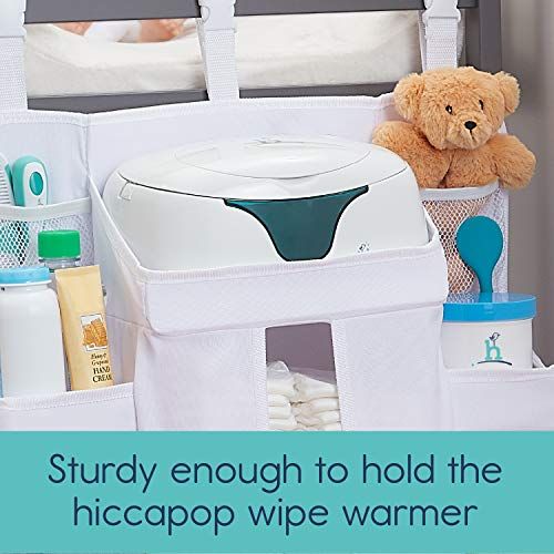  hiccapop Nursery Organizer and Baby Diaper Caddy | Hanging Diaper Organization Storage for Baby Essentials | Hang on Crib, Changing Table or Wall