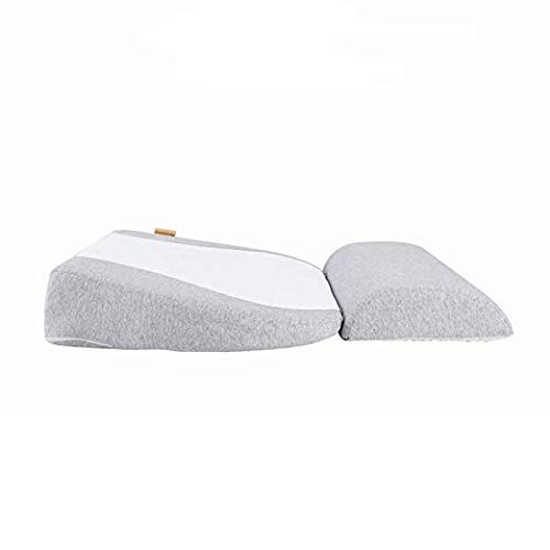  Hiccapop Crib Wedge Pillow Mattress, Infant Acid Reflux/Spit Milk Reducer,High-Density Sponge Pillow,15-Degree Incline Makes Baby Sleep Better