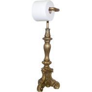 Hickory Manor House HM9813AG Standing Classic Toilet Paper Holder/Antique Gold