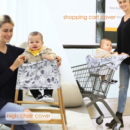  Hicoco Winter Fleece Lined Baby Car Seat Covers Thermal Double Layer Carseat Canopy Multi-use Stretchy...
