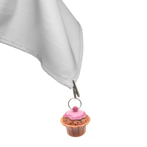  Hicook Cup Cake Tablecloth Weights Cute Table Clip Clamps Table Cover Weights for Outdoor Garden Party Picnic, Set of 4