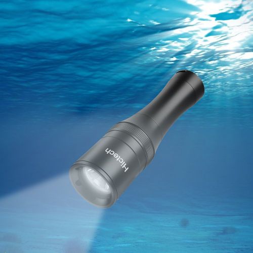  LED Flashlight, Hictech 1000 lm Xml - L2 Scuba Dive Diving LED Flashlight Torch 100 m Underwater Waterproof Submarine Light Fishing Handheld Torch (included Rechargeable and Charge