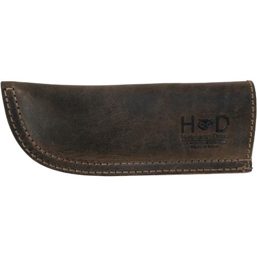  Hide & Drink, Full Grain Leather Hot Handle, Cast Iron Protector, Panhandle Potholder, Double Layered, Double Stitched, Slides On/Off Easily onto Metal Skillet Grips, Handmade, Espresso