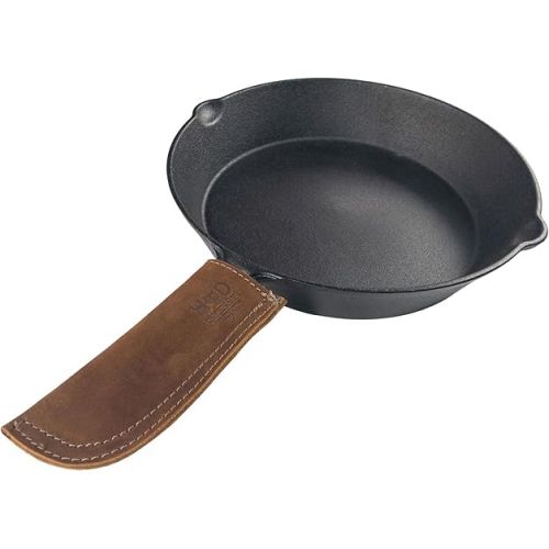  Hide & Drink, Leather Hot Handle Panhandle Potholder Double Layered Double Stitched Cookware Slides On/Off Easily onto Metal Skillet Grips Handmade Includes 101 Year Warranty :: Swayze Suede