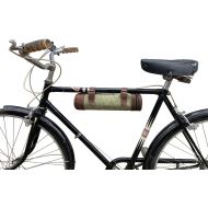 Hide & Drink, Waxed Canvas Bike Pack Tube, Zipper Commute Bag, Travel Storage Handmade Includes 101 Year Warranty