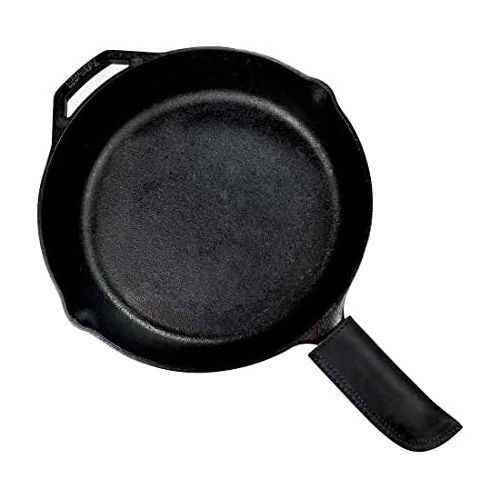  Hide & Drink, Leather Hot Handle Panhandle Potholder Double Layered Double Stitched Cookware Slides On/Off Easily onto Metal Skillet Grips Handmade Includes 101 Year Warranty :: Ch