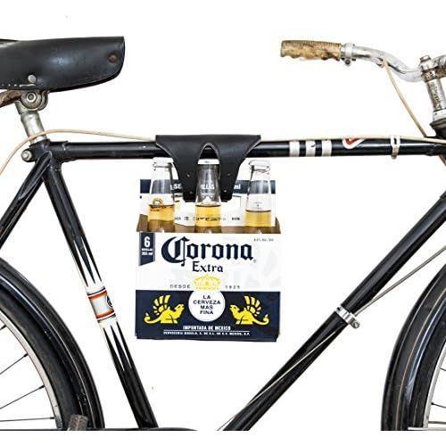  Six-Pack Bike Cinch (Bicycle Beer Carrier) Handmade by Hide & Drink :: Black