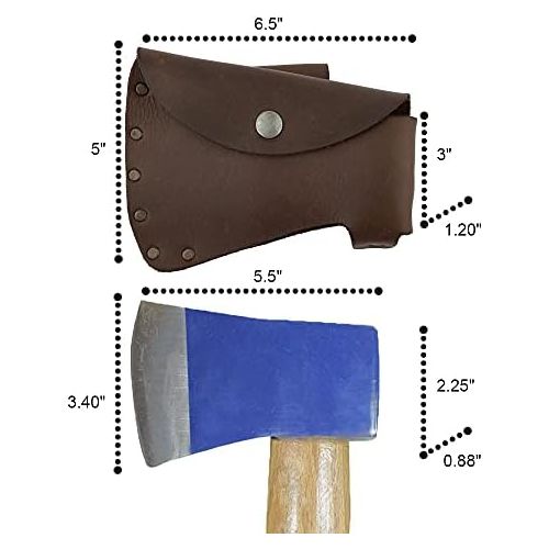  [아마존베스트]Hide & Drink, Durable Leather Hatchet Head Sheath Holster for 1.5 in. Belts, Axe Case, Blade Cover, Lumberjack Outdoors Work Essentials, Handmade Includes 101 Year Warranty :: Bour