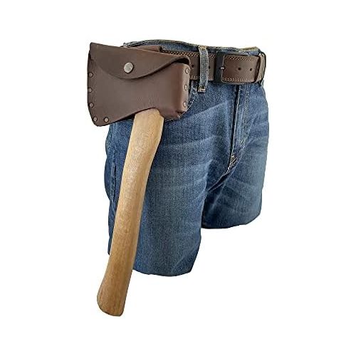  [아마존베스트]Hide & Drink, Durable Leather Hatchet Head Sheath Holster for 1.5 in. Belts, Axe Case, Blade Cover, Lumberjack Outdoors Work Essentials, Handmade Includes 101 Year Warranty :: Bour