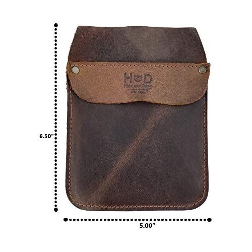  [아마존베스트]Hide & Drink, Durable Leather Work Pocket Organizer for Tools / Pens, Jeans Back Pocket Quick Grab Carry Job Tools, Office & Work Essentials Handmade Includes 101 Year Warranty ::