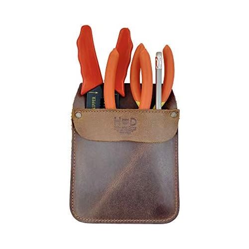  [아마존베스트]Hide & Drink, Durable Leather Work Pocket Organizer for Tools / Pens, Jeans Back Pocket Quick Grab Carry Job Tools, Office & Work Essentials Handmade Includes 101 Year Warranty ::