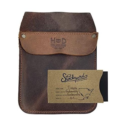  [아마존베스트]Hide & Drink, Durable Leather Work Pocket Organizer for Tools / Pens, Jeans Back Pocket Quick Grab Carry Job Tools, Office & Work Essentials Handmade Includes 101 Year Warranty ::