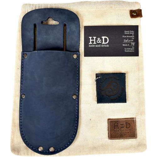  Hide & Drink, Thick Leather Holster for Pruning Shears w/ Belt Loop Garden Scissors Sheath, Folding Saw, Construction & Utility Tools Pouch, Handmade Includes 101 Year Warranty