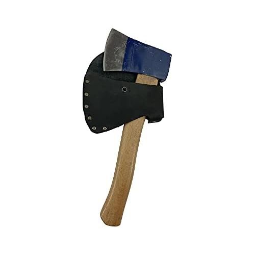  Hide & Drink, Durable Leather Hatchet Head Sheath Holster for 1.5 in. Belts, Axe Case, Blade Cover, Lumberjack Outdoors Work Essentials, Handmade Includes 101 Year Warranty