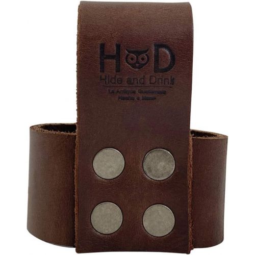  Hide & Drink, Leather Hammer Holder (Large) / Axe Holster / Tool Organizer / Sheath / Case / Woodwork, Handmade Includes 101 Year Warranty (Bourbon Brown)