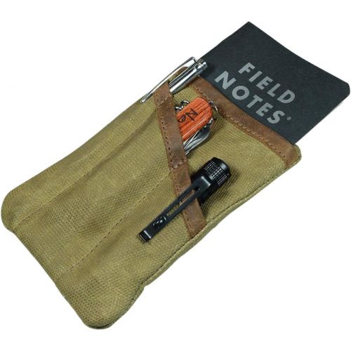  Hide & Drink, Waxed Canvas Multitool Pocket Pouch, Compact Multipurpose Zippered Bag, Mini Camping Tool Case, Organizer, Travel & Commuter Essentials, Handmade Includes 101 Year Wa