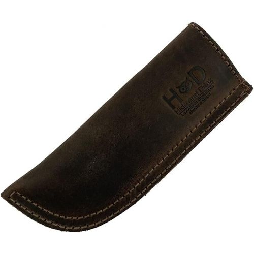  [아마존베스트]Hide & Drink, Leather Hot Handle, Panhandle Potholder, Double Layered Stitched, Slides On/Off Easily onto Metal Skillet Grips, Essential Cookware Handmade Includes 101 Year Warrant