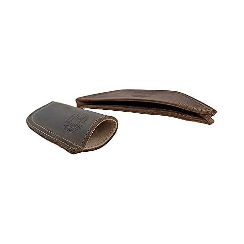  [아마존베스트]Hide & Drink, Rustic Leather Hot Handle Holders (Set of 2) Panhandle, Side Kick, Assist Grip for Cast Iron Skillets & Pans, Double Layered, Handmade Includes 101 Year Warranty :: B