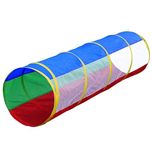  [아마존베스트]Hide N Side 6ft Crawl Through Play Tunnel Toy, Pop up Tunnel for Kids Toddlers Dogs Babies Infants & Children Gift Indoor & Outdoor Action Toy Tunnel