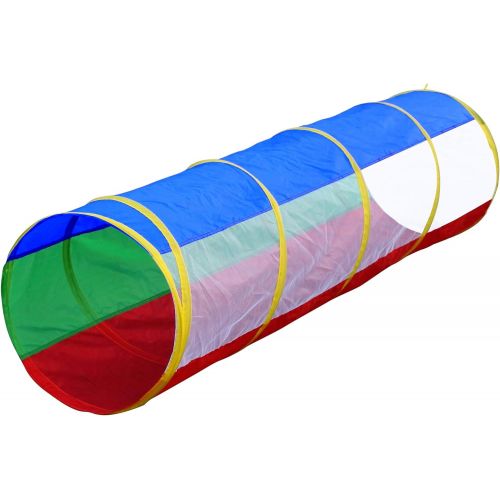  [아마존베스트]Hide N Side 6ft Crawl Through Play Tunnel Toy, Pop up Tunnel for Kids Toddlers Dogs Babies Infants & Children Gift Indoor & Outdoor Action Toy Tunnel