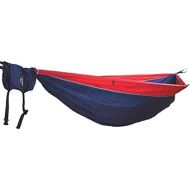 Hideaway Outfitters Outdoor Reise Camping Doppel Hangematte 2 Personen / Strandtuch / Set inkl. Baumgurte, Aufhangung, Karabiner, Beutel, Fallschirmseide High Tensity Ultraleicht Nylon (Bordeaux Rot /