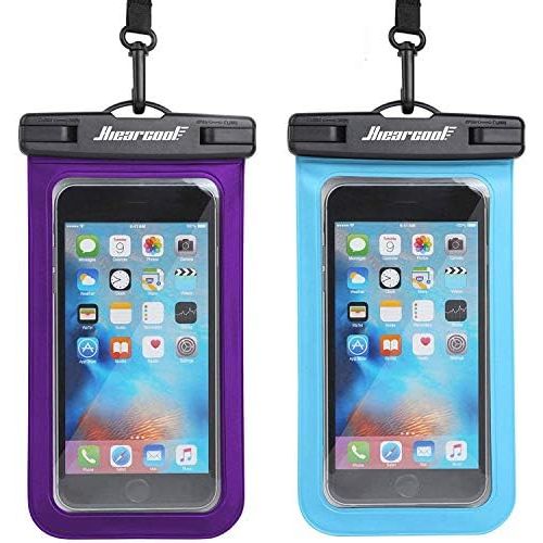  [아마존베스트]Hiearcool Universal Waterproof Case,Waterproof Phone Pouch - IPX8 Cellphone Dry Bag for iPhone XR/8/ 8plus/7/7plus/6s Samsung Galaxy s10/s9 Google Pixel 2 HTC LG Sony Moto up to 7.