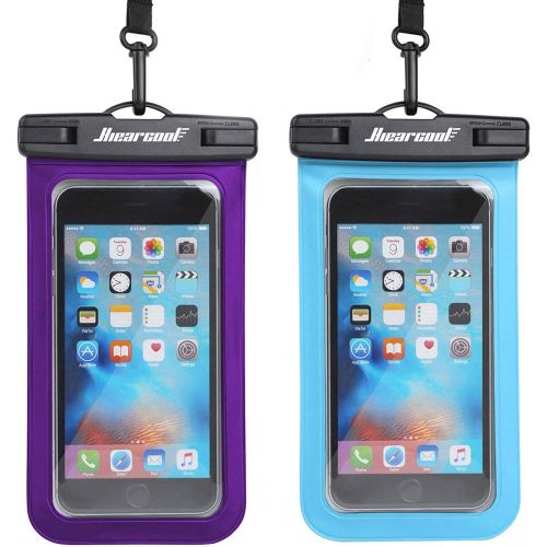  [아마존베스트]Hiearcool Universal Waterproof Case,Waterproof Phone Pouch - IPX8 Cellphone Dry Bag for iPhone XR/8/ 8plus/7/7plus/6s Samsung Galaxy s10/s9 Google Pixel 2 HTC LG Sony Moto up to 7.