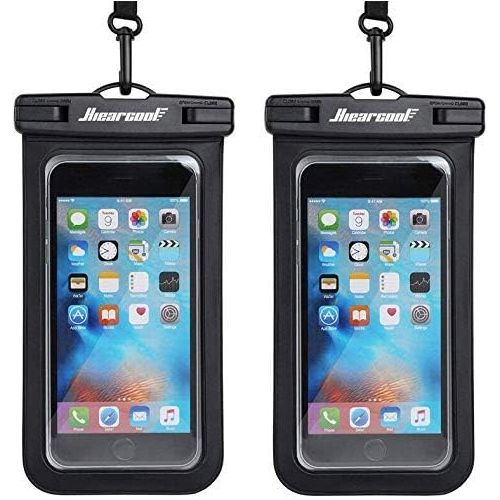  [아마존베스트]Hiearcool Universal Waterproof Case,Waterproof Phone Pouch Compatible for iPhone 11 Pro Max XS Max XR X 8 7 6S Plus Samsung Galaxy s10/s9 Google Pixel 2 HTC Up to 7.0,IPX8 Cellphone Dry Bag