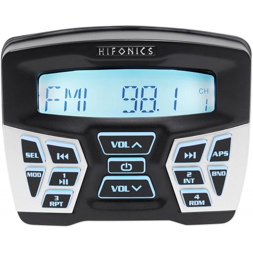  Hifonics TPS-MR1 Marine Gauge Hole Mount Bluetooth Receiver Radio Stereo 4 Boat