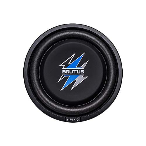  Hifonics BXS8D4 Brutus Shallow Mount Subwoofer (Black) ? 8 Inch Subwoofer, 400 Watt, Car Audio System, 2 Inch Voice Coils, UV Rubber Surround, Best in Sealed Enclosures, Marine Gra