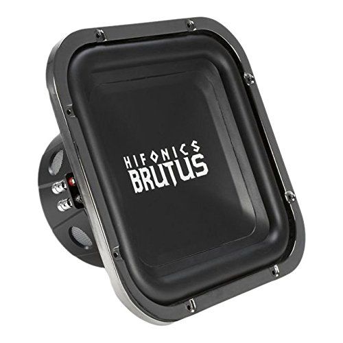  Hifonics BRZ12SQD4 Brutus Dual Square Subwoofer, 4-Ohm 600-Watt 12-Inch