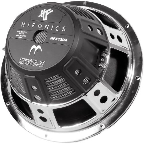  Hifonics HFX12D4 12-Inch 1600 Watt HF Series Dual 4 Ohm Car Subwoofers, Pair of 2