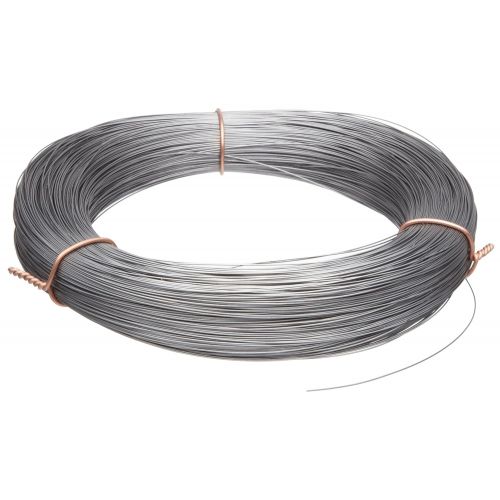  High Carbon Steel Wire, Mill Finish #2B (Smooth) Finish, Grade #2B Smooth, Full Hard Temper, Meets ASTM A228 Specifications, 0.013 Diameter, 2217 Length, Precision