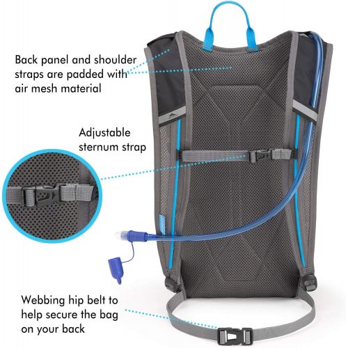  [아마존베스트]High Sierra HydraHike 8-Liter Hydration Pack with 2L Reservoir Included - Hydration Backpack with 2-Liter Water Bladder - Ideal as Bike Hydration Pack, Hiking Hydration Pack, Runni