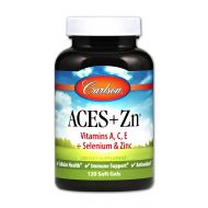 Carlson ACES + Zn, Selenium & Vitamins A C E, Zinc, 180 Soft Gels