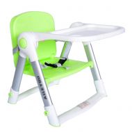 High Chairs Travel Baby Booster Seat with Tray | Folding for Eating | Portable Space Saver Healthy Care Sit Toddler Chair (Color : Green)