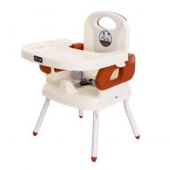 High Chairs Portable Baby Booster Seat Eating, Folding Travel Healthy PP Material (Storage Bag Included) (Color : Brown)