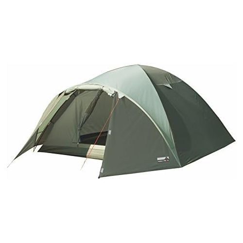  High Peak Kuppelzelt Nevada 3, Campingzelt mit Vorbau, Iglu-Zelt fuer 3 Personen, doppelwandig, 2.000 mm wasserdicht, Ventilationssystem, Wetterschutz-Eingang, Moskitoschutz