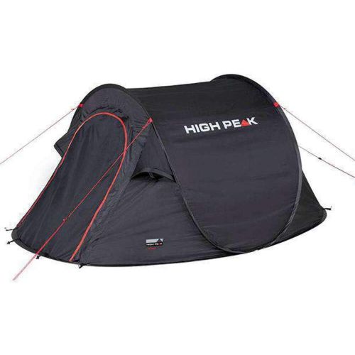  High Peak Unisex?? Adults 10280 Vision 2 Pop Up Tent Black, Standard Size