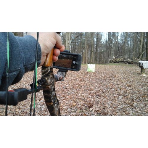  High Point Products Bow Camera Mount and Stabilizer; For Hunting, Archery; Attach Smartphone, iPhone, Nexus, Android, Samsung Htc, Lg, Motorola, GoPro, Standard Camera (Black)