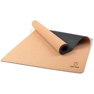 [아마존베스트]High Pulse Cork and Rubber Yoga Mat + Carry Strap | 100% Natural, Sustainable and Biodegradable - Non-Slip Training Mat for Beginners and Experienced Yogis for Yoga, Pilates and Fi