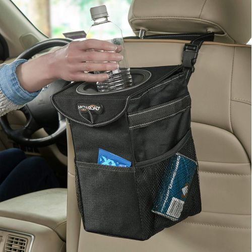  High Road StashAway Console and Headrest Car Trash Can with Lid