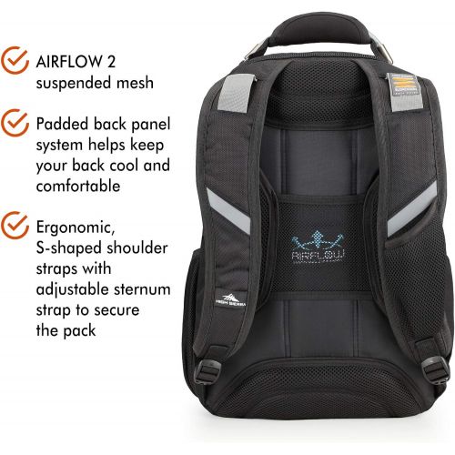  High Sierra Elite Laptop Backpack, Black