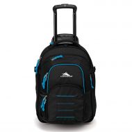 High Sierra Ultimate Access 2.0 Carry-on Wheeled Backpack, Black/Blue Print