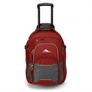 High Sierra Ultimate Access 2.0 Carry-on Wheeled Backpack, Brick Red/Mercury/Silver