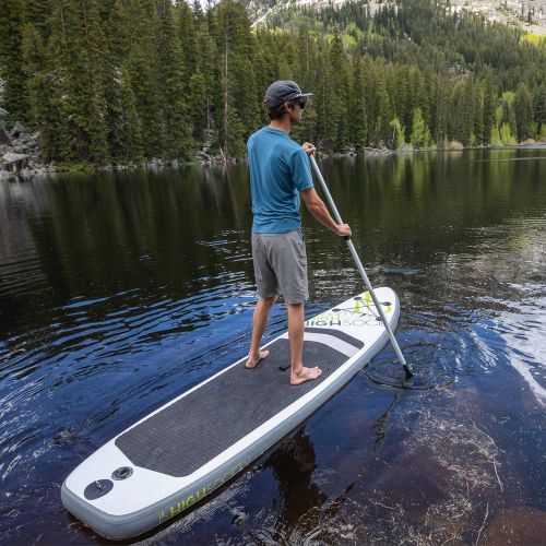  High Society Inflatable Stand Up Paddle Board SUP, Blow Up Paddleboard for Adults and Kids, Extra Wide Standup Paddleboards Made for Ocean Rivers or Lakes, Also Used for Fishing, W