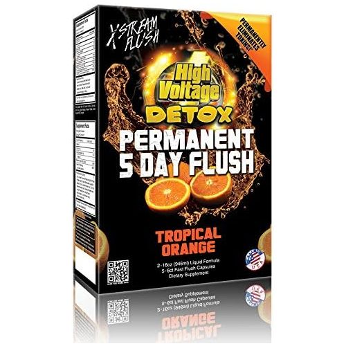  High Voltage Detox High Voltage Permanent 5 Day Flush Tropical Orange