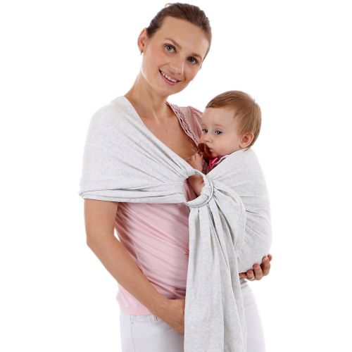  High5Kids Multi-Functional Baby Ring Sling, Baby Carrier, Bundled with a Pacifier Clip