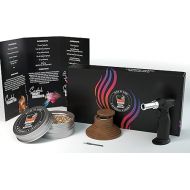 Highball & Chaser Cocktail Smoker With Flavor Blaster Smoke Top Old fashioned Smoker Kit Includes: Gift Box, Brush,Torch, Drink Smoker, Cocktail Recipe Book, Cherry Wood Chips (No Butane)