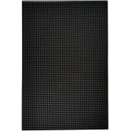 Highball & Chaser Bar Mat 18 x 12, Thick Durable and Stylish Bar Mat for Spills. Non Slip, Non-Toxic, Service Mat for Coffee, Bars, Restaurants Counter Top (Black, 1 pack)